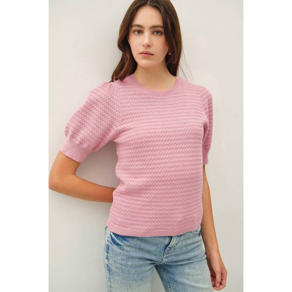 NEW BE COOL mary top in pink